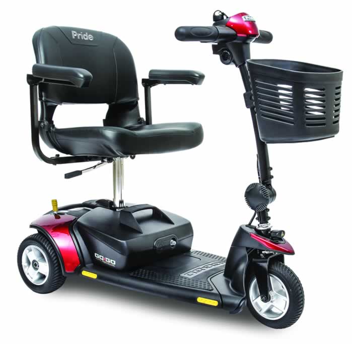 Pride Go-Go Elite Traveller - 3 Wheel Travel Scooter