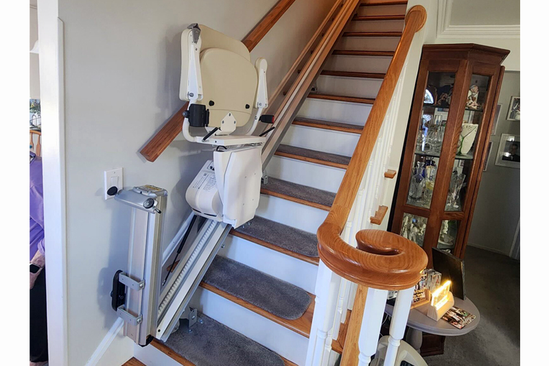 Showing the Folding Rail