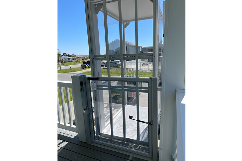 Car at Top with Gate Closed