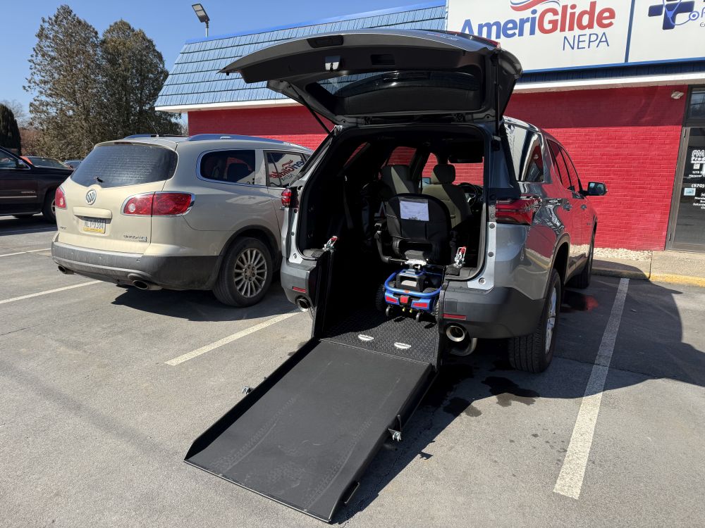 Power Chair In Vehicle Angle View